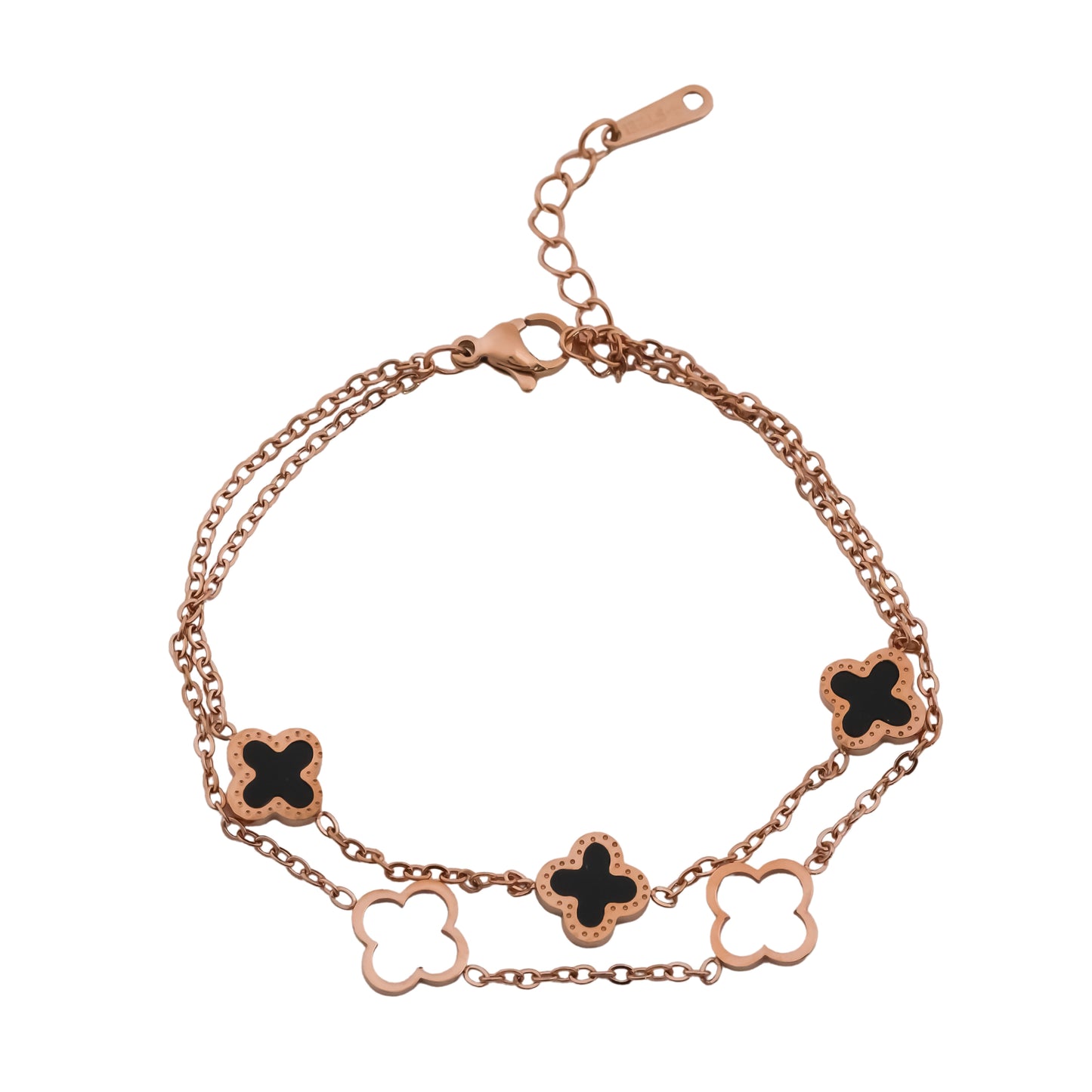 Luxe Clover Charm Bracelet