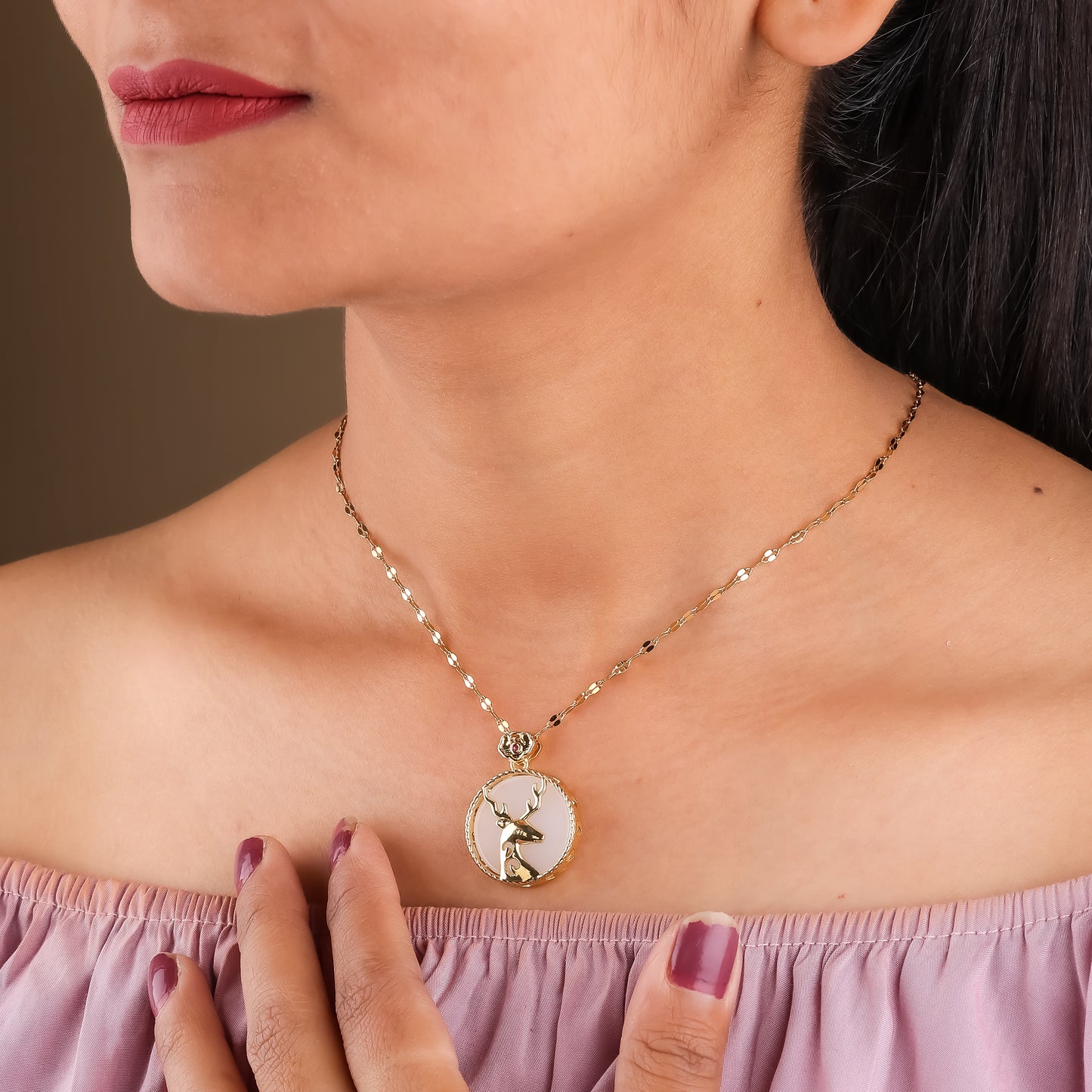 Deer Galaxy Necklace