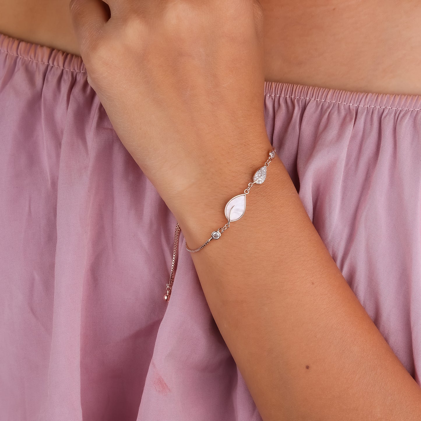 Resin Leaf Bracelets