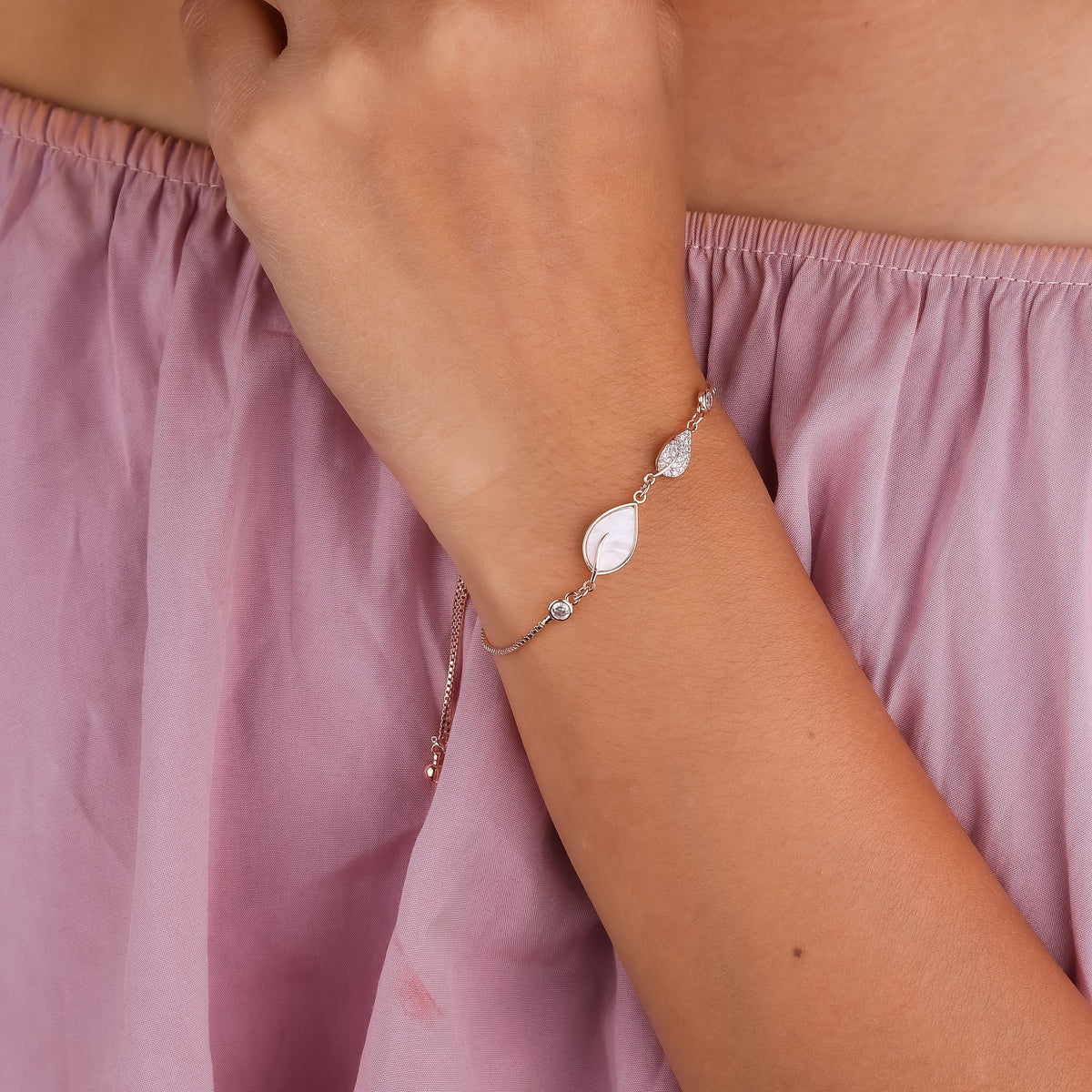Resin Leaf Bracelets