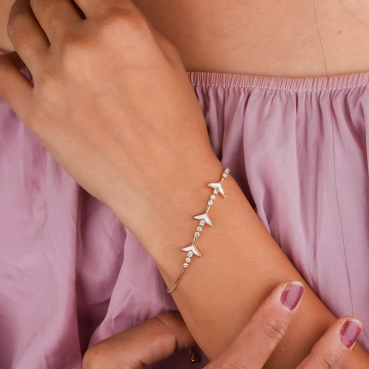 Aurora Wings Gold Bracelet