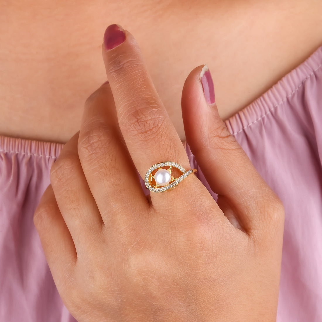 Glam Pearl Rings