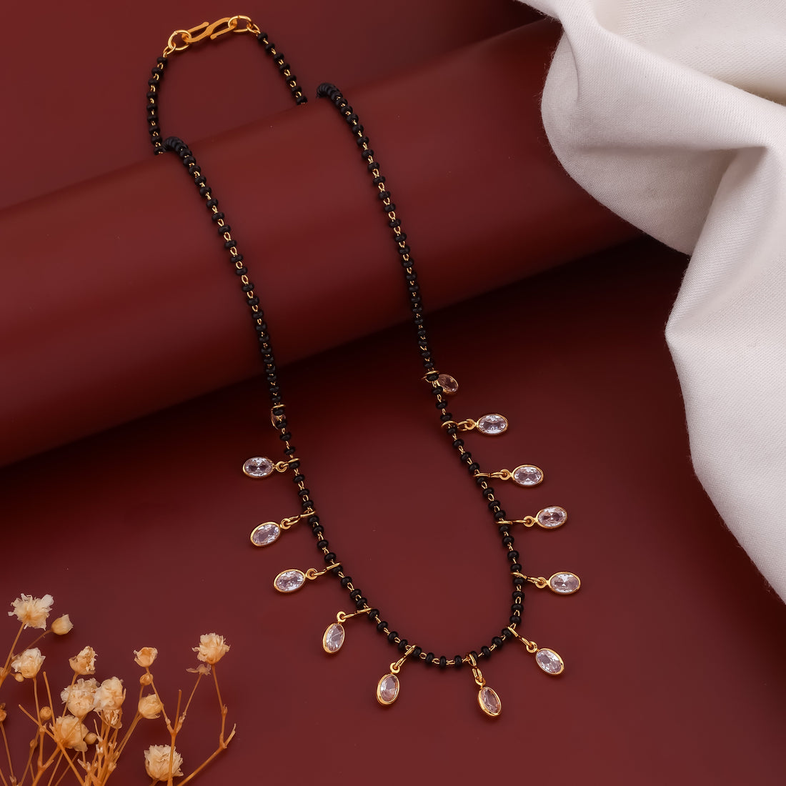 Owl Crystal Tanmaniya Mangalsutra