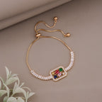 Opulent Multicolor Baguette Stone Bracelet