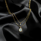 Veloura Luxe Double Layer Gold Pendant