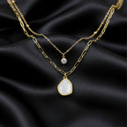 Veloura Luxe Double Layer Gold Pendant
