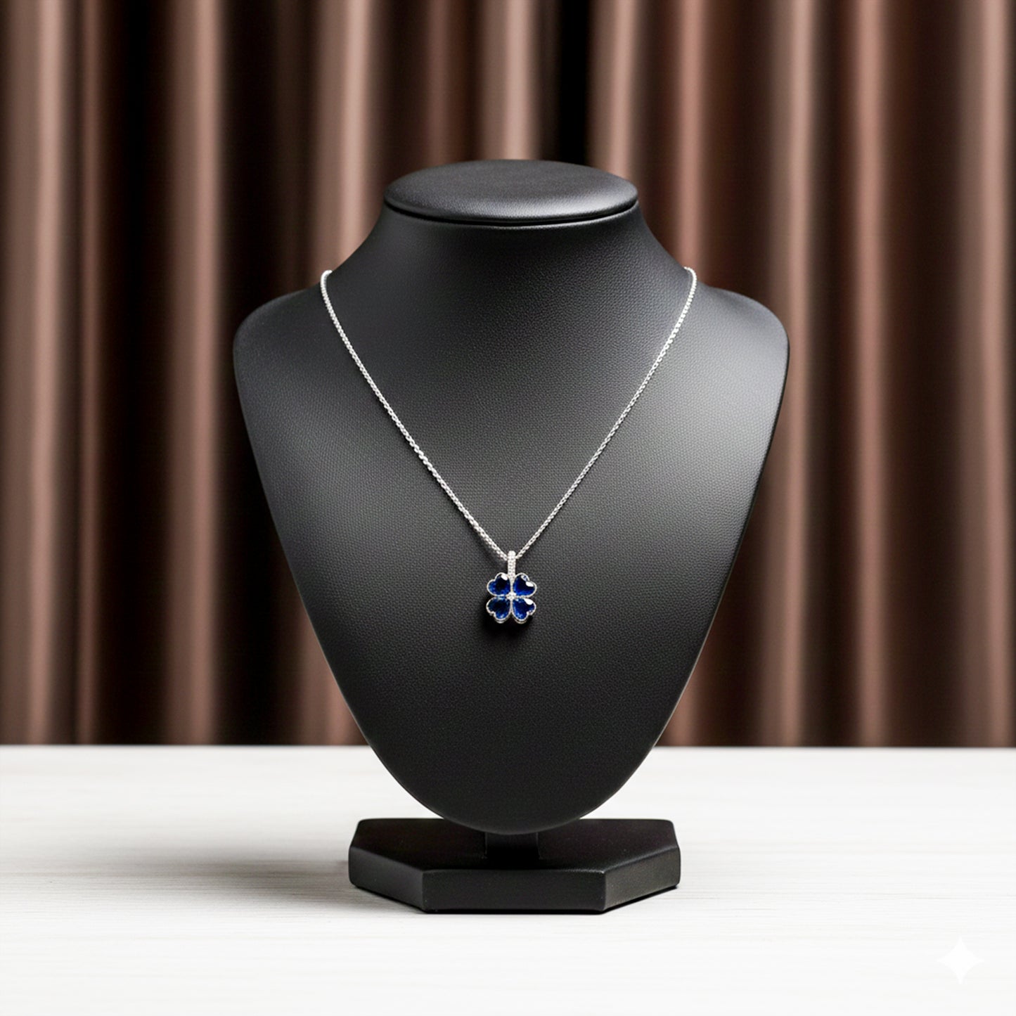 Aurielle Sapphire Bloom Necklace