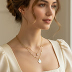 Veloura Luxe Double Layer Gold Pendant