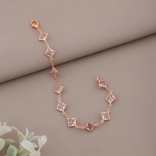 Veloura Geometric Crystal Bracelet