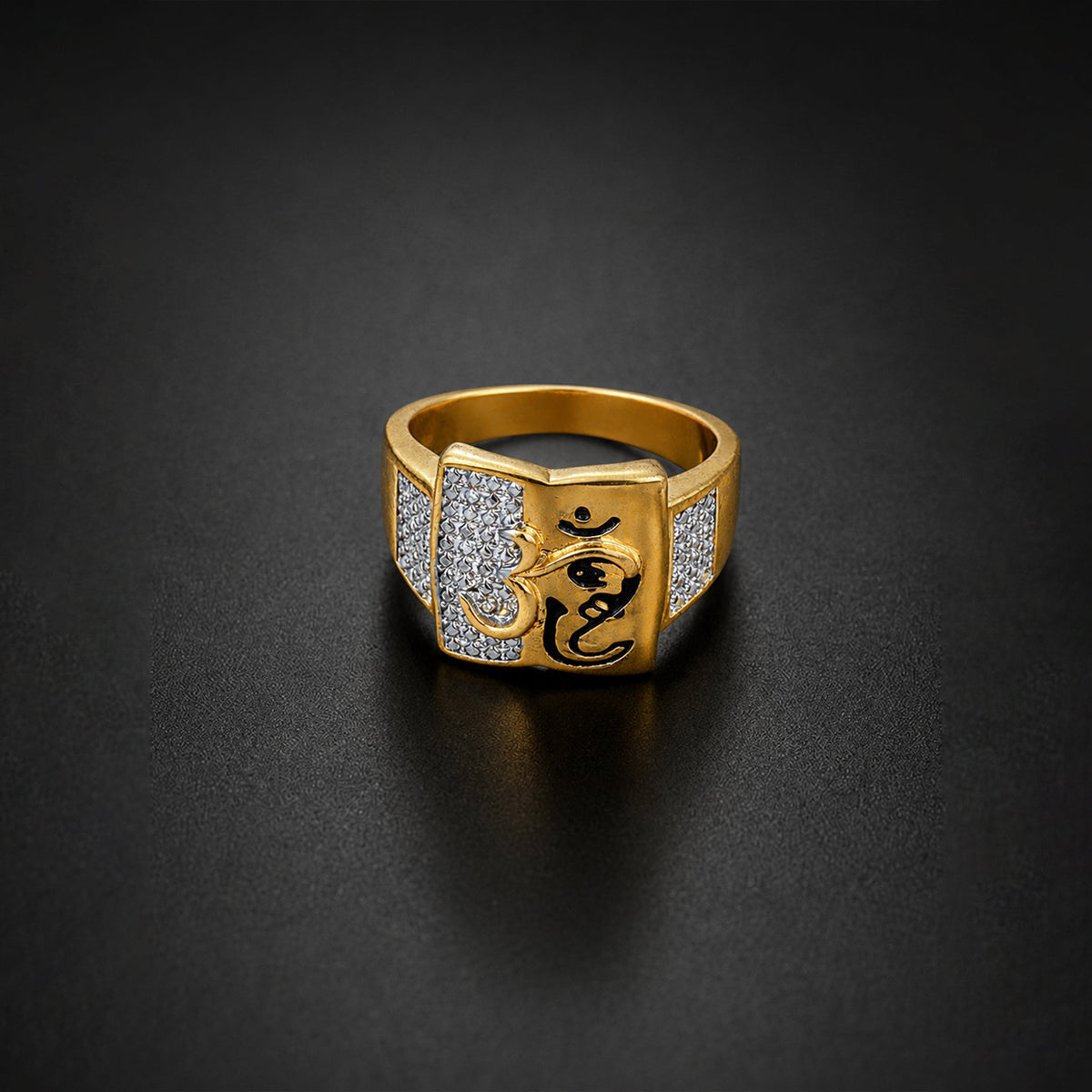 Om Power Gold Ring